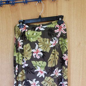 Kathie Lee Maxi Tropical Skirt